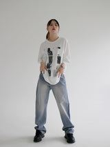 コーナーピンクデニムパンツ / no.743 Corner Pink Denim Pants