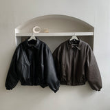 Holly Over Leather Jumper (2color)