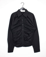 リンクルシアリングシャツ/Wrinkle Shirring Shirt (2color)