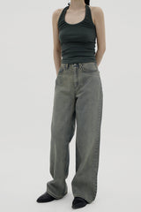 シャーリングホルターネックスリーブレス / Shirring halterneck sleeveless (5color)