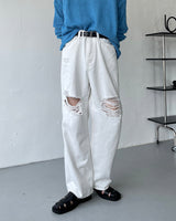 SOブランクビンテージホワイトデニムパンツ / SO Blanc Vintage White Denim Pants