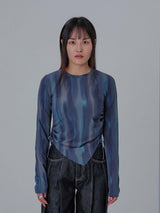Marble Shirring T-shirts (GR)