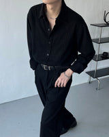 ルブランリネンデニムロングスリーブシャツ / LE BLANC Linen Denim Long-sleeved Shirt