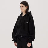 オーバーフルクロップスウェットフードジップアップ / Overful Crop Sweat Hood Zipup (2color)