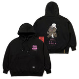 22トイオーバーサイズヘビースウェットフーディー/22 TOY OVERSIZED HEAVY SWEAT HOODIE BLACK / WHITE IVORY