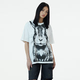 ビッグラビットルースTシャツ / WHITE BIG RABBIT LOOSE T-SHIRT
