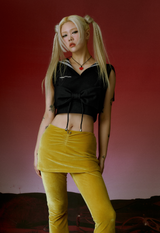 PIERCING SKIRT PANTS (GREEN)