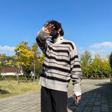 アンゴラストライプニット/EV Angora Striped Knitwear (2 colors)