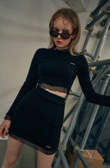 レタスエッジポイントトップス / Lettuce Edge Point Top (4573555130486)