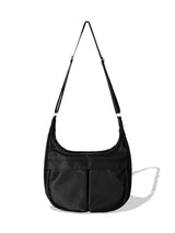 ナイロンユーティリティメッセンジャーバッグ/HIGORO NYLON UTILITY MESSENGER BAG BLACK