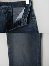BL Washing Denim Wide Pants