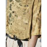 ブリーチダイングストラップシャツ / BLEACH DYEING STRAP SHIRT_YL