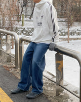 ベルトループディティールフラップデニムジーンズ / belt loop detail flap denim jeans