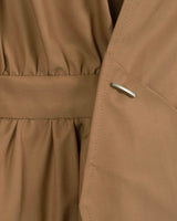アシンメトリードレープウォータープルーフコート/Asymmetry Draped Waterproof Coat _ Beige