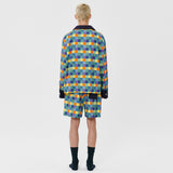 (M) Cheerful Grid PJ Shorts