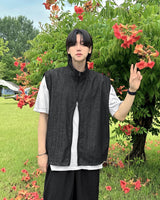 ハイネックデニムベスト / High neck denim vest
