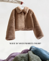 [MADE] Pudding Fur Jacket (Peach Beige)