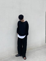 ロングレイヤードUネックタンクトップTシャツ
