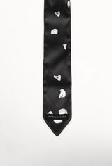 ローズサテンタイ / ROSE SATIN TIE #BLACK