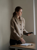 Soft wool half coat (6635891818614)