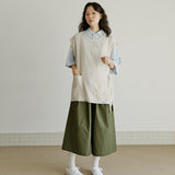 ボタンベスト / unisex button vest beige