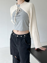 ラブリーリボンニットボレロ / Lovely Ribbon Knit Bolero (4color)