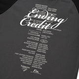 キルシーレタリングラグランTシャツ／KIRSH LETTERING LAGLAN T-SHIRT [BLACK]