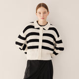 クラシッククランブルカーディガン/Classic crumble cardigan_stripe