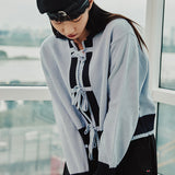 リボンカーディガン/RIBBON CARDIGAN_SKY BLUE