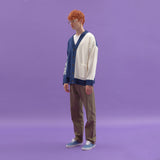 INTARSIA HALF HALF KNIT CARDIGAN_DARK BLUE (6610757124214)