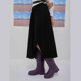 Claire shirring long skirt (6684264464502)