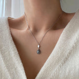 シンプルハートコインユニークネックレス/sehi Simple Heart Coin Unique Necklace