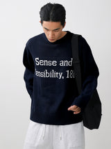 レタリングラウンドニット / Lettering round knit 5color