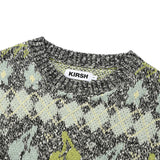 チェリーパターンニット／CHERRY PATTERN KNIT [BLACK]
