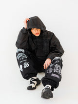 ワイドフーディージャケット/BSR2223FWJK050 WIDE HOODED JACKET CHECK