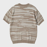 ノイズハーフスリーブニット/NOISE HALF SLEEVE KNIT (BEIGE)