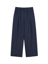 ワンタックワイドスウェットパンツ NAVY
