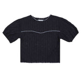 Fetching lace T-shirts (black) (6684249653366)