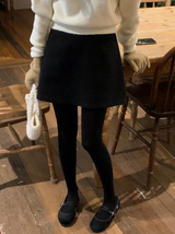 HR Wool Boucle Mini Skirt (2color)