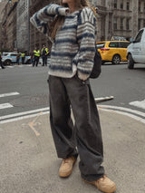 (UNISEX) オータムスナップバルーンワイドデニム