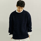 チェーンセーター/FTTS CHAIN CABLE SWEATER NAVY