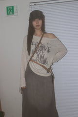 antique suede belt (3 color)