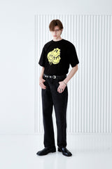 MELTING SMILE T-SHIRT BLACK (6566868648054)