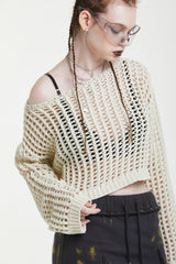 バイクロップドニット/BAY CROPPED KNIT