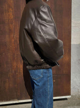 Holly Over Leather Jumper (2color)