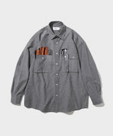 オックスフォードマルチポケットシャツ/Oxford Multi Pocket Shirts (Black)