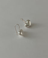 [92.5silver] フックハートピアス