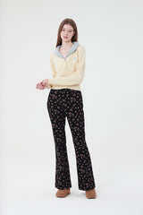 SMALL CHERRY ECO FUR CROP CADIGAN [CREAM]
