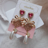 リボンパーティーピアス / Ribbon Party Piercing - Rosepink