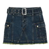 [NF] LOW-RISE CARGO MINI SKIRT (DEEP BLUE)_F23QD820